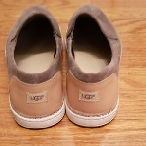 Size 10 Gray Suede UGG Slip Ons
